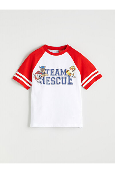 LC Waikiki Nevavm with Difference Paw Patrol Printed Boys' T-Shirt