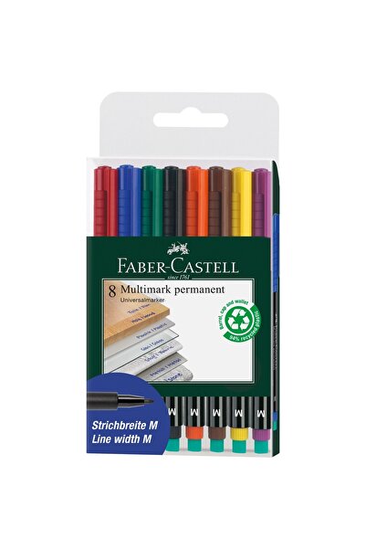 Faber Castell SET MARKERE PERMANENTE 8 MULTIMARK FABER-CASTELL