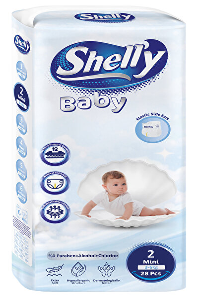 Shelly Baby 2 Numara Mini Bebek Bezi 28 Adet