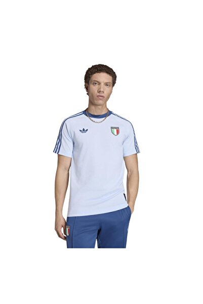 adidas JY9624-E (Italia) Italia Fıgc Og Tricou bărbătesc A &amp; ccedil;ık Mavi