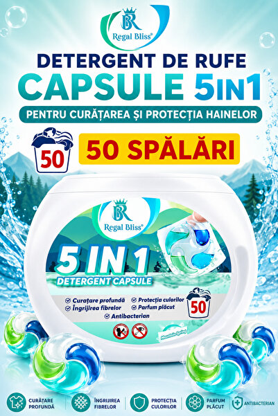 Regal Bliss Detergent de rufe capsule Regal Bliss, 5in1 pentru curatarea si p...