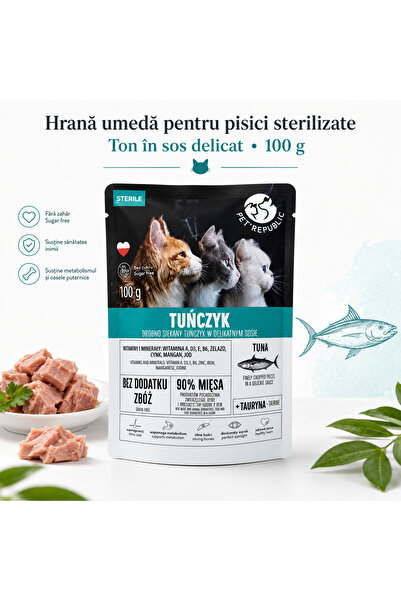 PETREPUBLI Cat food, Pet Republic, Tuna flavor, 100 g