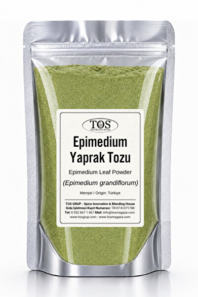 TOS The Organic Spices Epimedium Yaprak Tozu 500 gr (1. KALİTE) Epimedium Gra...