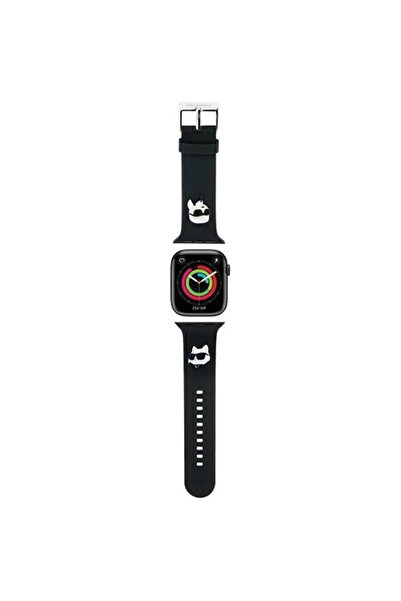 Karl Lagerfeld 3D Cauciuc Karl &amp; Curea Choupette Heads pentru Apple Watch...