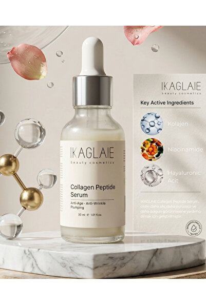 Sıkılaştırıcı Kolajen Serum - Peptid & Seramid İçerikli Yaşlanma Karşıtı ve Dolgunlaştırıcı Bakım 30 ml