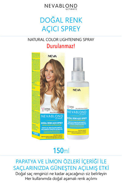 NEVA KOZMETİK Nevablond Doğal Renk Açıcı Papatya Özü Sprey 150 ml