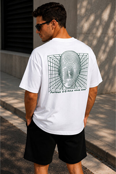 THE RULE Μπλουζάκι Unisex Rule Your Mind με στάμπα, Oversize, 100% βαμβακερό,...