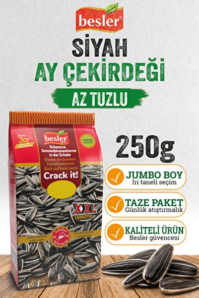 Xxl Siyah Ay Çekirdeği Jumbo 250 Gr. Az Tuzlu.
