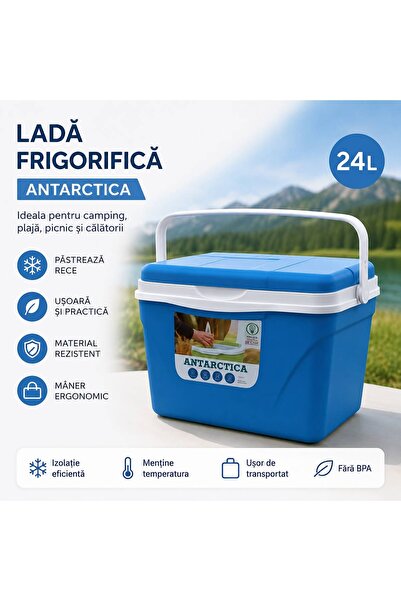ANTARTİCA Lada Frigorifica Antarctica Portabila 24L, Izolare Termica Avansata...