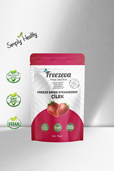 Freezeva Dondurularak Kurutulmuş Dilim Çilek 15 gr - Freeze Dried Çilek Kuru ...