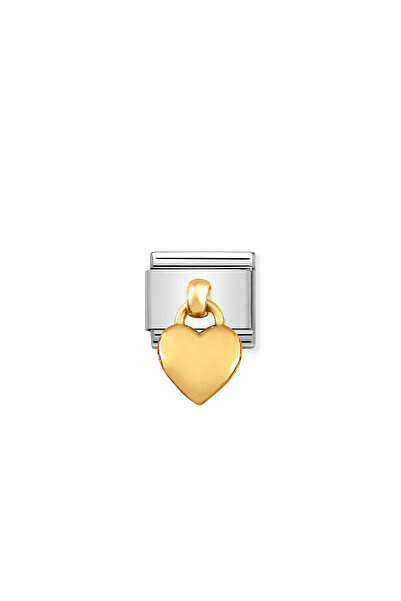 NOMİNATİON Composable Classic Charms And Steel And 18k Gold Heart