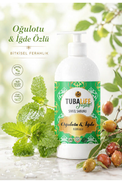 TUBALİFE Liquid Hand Soap with Onion, Nettle and Herbal Ingredients 500 ml