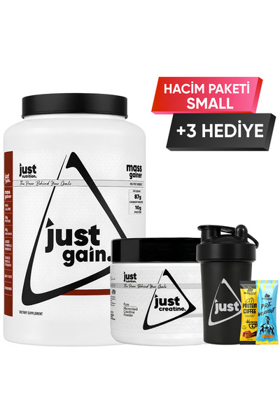 Just Nutrition Hacim Paketi - Small + 3 Hediye (Karbonhidrat Tozu + Kreatin)