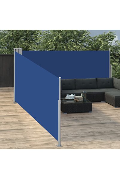 Concept Copertină laterală retractabilă, albastru, 100 x 1000 cm