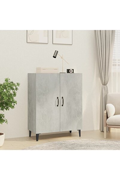 Concept Servantă, gri beton, 70x34x90 cm, lemn prelucrat