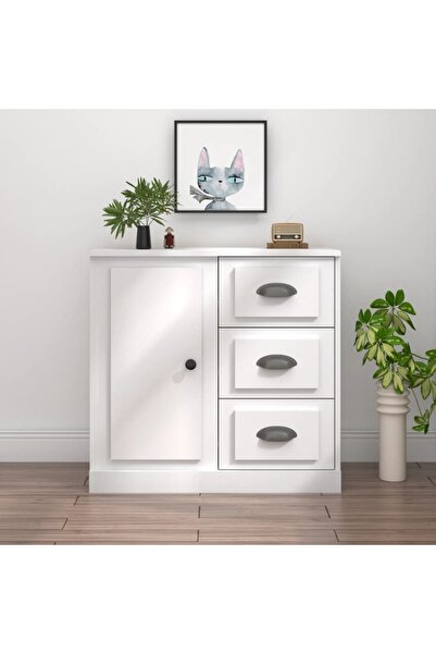 Concept Servantă, alb, 70x35,5x67,5 cm, lemn prelucrat