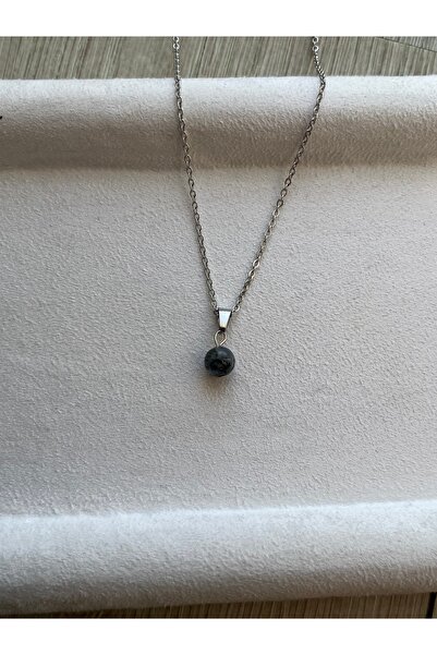 PelvedDesign Kyanit Taşı Gümüş Kaplama Minimal Kolye El Yapımı