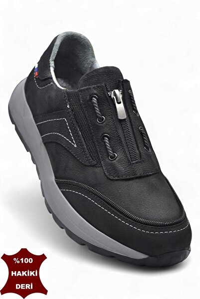 ISPARTALILAR 5210 Full Orthopedic Sole Genuine Nubuck Leather Men's Shoes Sea...