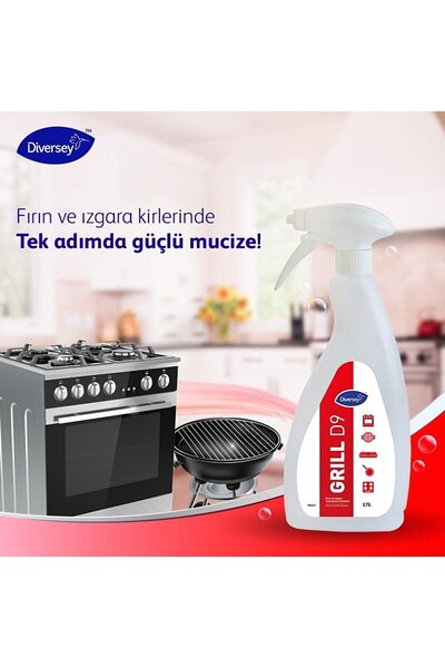 Diversey Suma Grill D9 Ağır Yağ Çözücü Fırın Temizleme Maddesi