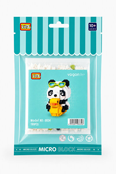 Loz Ördekli Panda 190 Parça Block Oyuncak-Mini Poşet LZ-8634