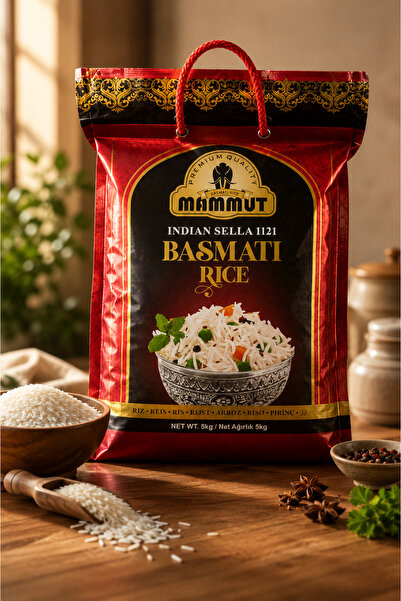 Mamut Altın Tane 1121 Sella Basmati Pirinci 5 kg