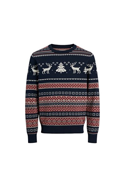 Jack & Jones Men's Sweater 12248145 Jjxmas Snowball Knit