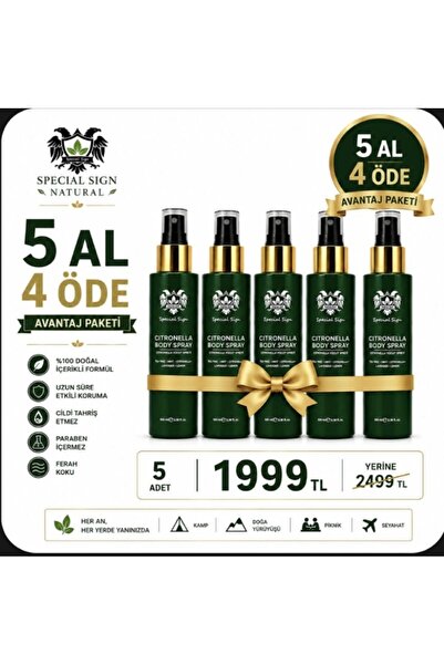 Special Sign Doğal İçerikli Sivrisinek ve Kene Kovucu Vücut Spreyi 100 ml 2X ...