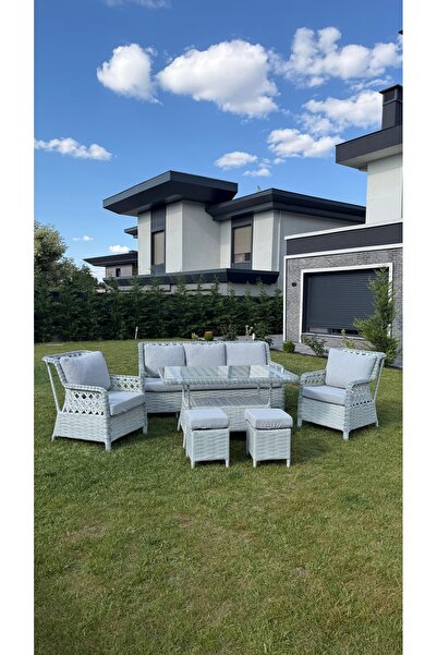 Hisar Home Bahçe Balkon Mobilyası Minder Koruma Kılıfı Seti (10 Parça)