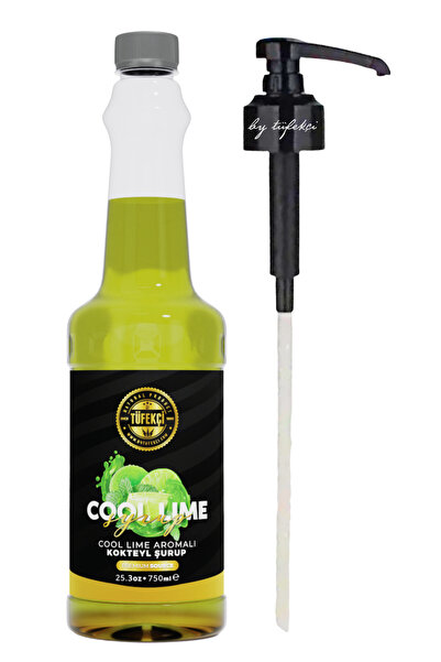 By Tüfekçi Cool Lime Konsantresi 750 Ml 15 Bardaklık ve 3 Cl Şurup Pompası | ...