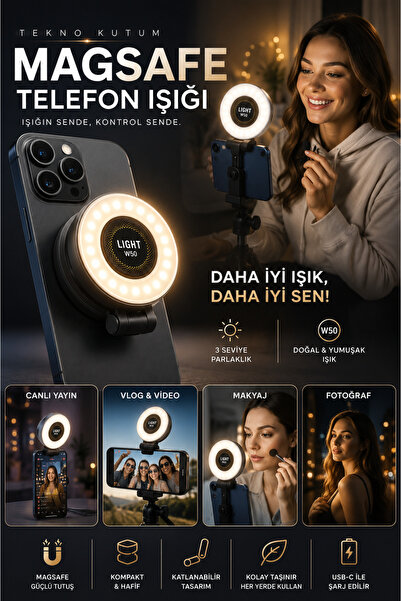TEKNOKUTUM Magsafe Selfie Led Işık