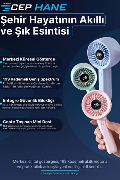 cephanegsm USB EL FANI ŞARJLI VANTİLATÖR SERİNLETİCİ SOĞUTUCU