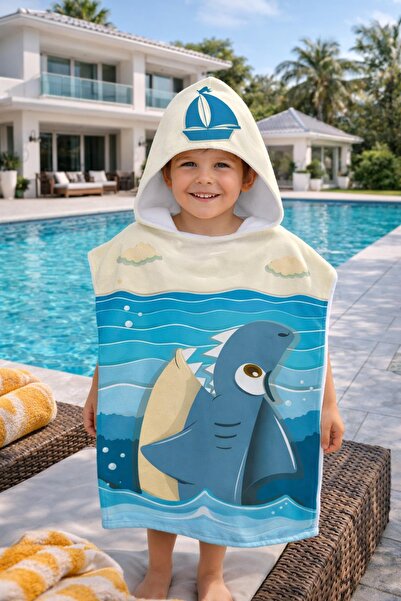Evdek Πετσέτα παραλίας Little Blue Kids Poncho