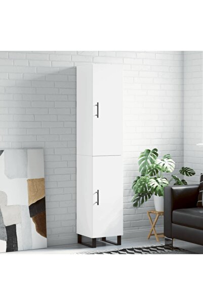 Concept Dulap înalt, alb, 34,5x34x180 cm, lemn prelucrat
