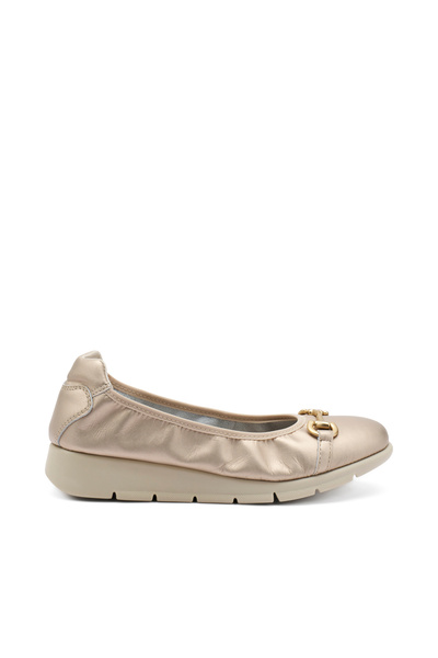Frau Women / Girls Ballerinas 51X4 Frau Laminato Platino