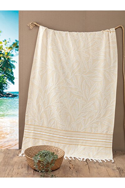 Sevim 100% bumbac jacquard Peshtemal - 90x170 cm Prosop de baie de vară cu fr...