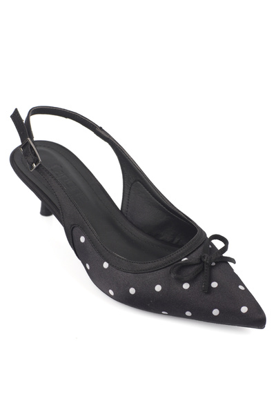 Capone Outfitters Valencia Pointed Toe Open Back Mid-Heeled Women's Shoes