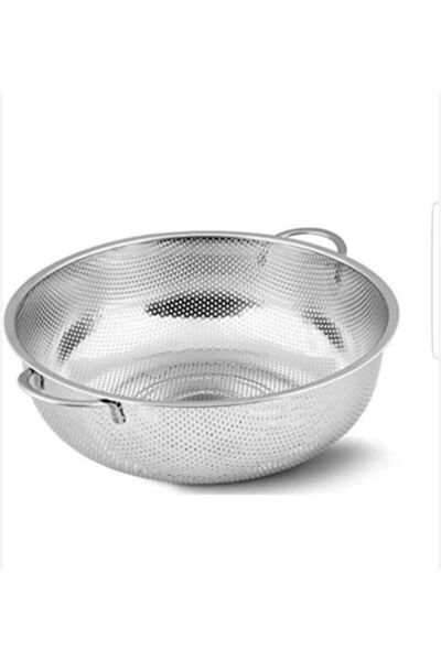 Generic Brand مصفاة معكرونة كبيرة الحجم من الفولاذ المقاوم للصدأ مقاس 26 سم م...