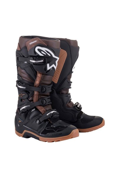 Alpinestars TECH 7 Enduro Motosiklet Botu Siyah Kahve