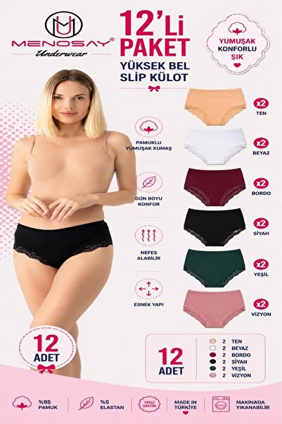 MENOSAY 12'li paket külot
