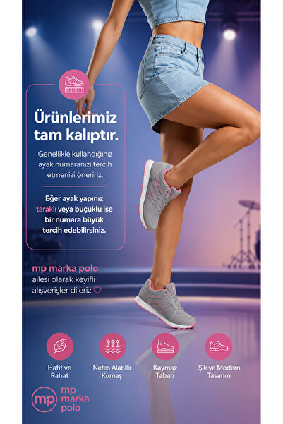 STAR STEP Unisex Ice Pink Lace-Up Daily Comfortable Casual Comfortable Lightw...