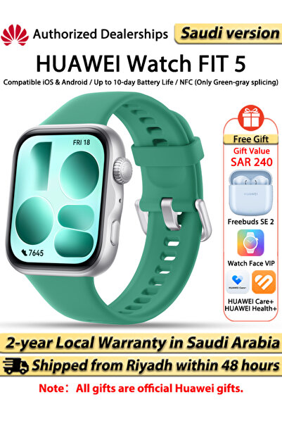 Huawei WATCH FIT 5 Smart Watch, 43mm FullView Display, iOS & Android, upto 10...