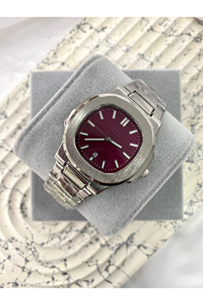 Mazzy Eşref Tek Model Patek Çelik Kol Saati