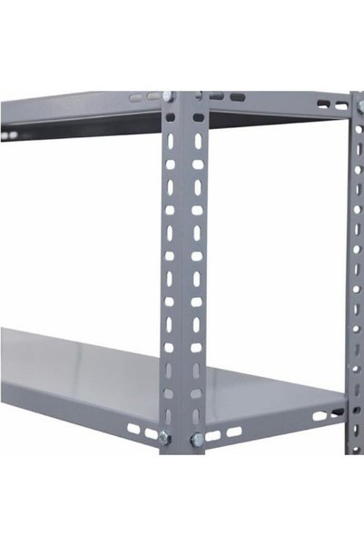 Genel Markalar 6 Katlı Galvaniz Çelik Raf - Depo, Arşiv, Kiler, Dosya, Rafı Hediye Setli 43x93xH:200