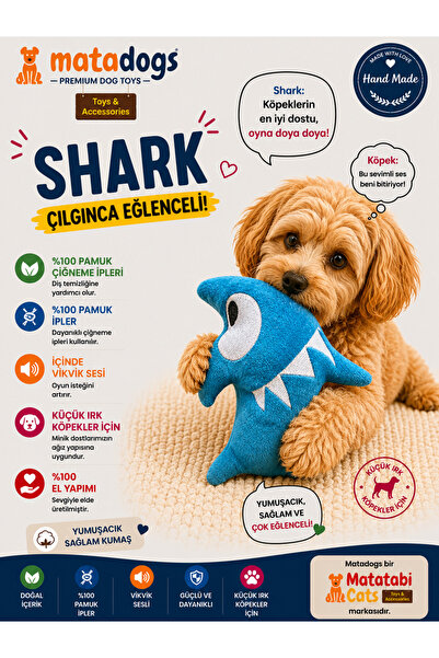 MATATABİ CATS Dog Toy Shark