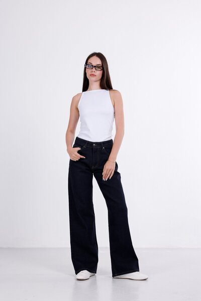 i8 Denim جينز واسع الساق