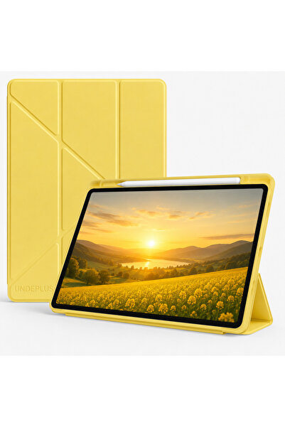 UnDePlus iPad Air 11inç M4/M3/M2 2026-2024 Uyumlu Kılıf Kalem Şarj Bölmeli Ca...