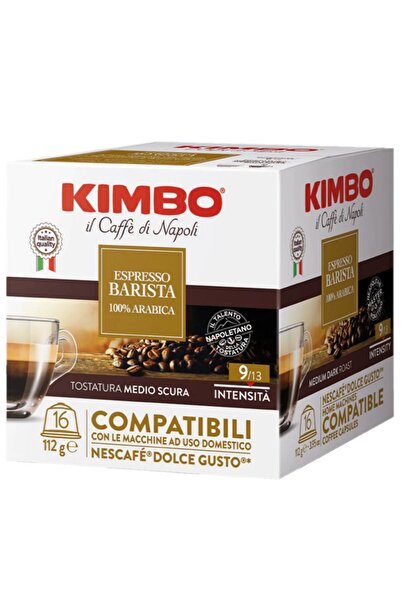 Kimbo Espresso Barista %100 Arabica Dolce Gusto Uyumlu Kapsül Kahve (16'LI KU...