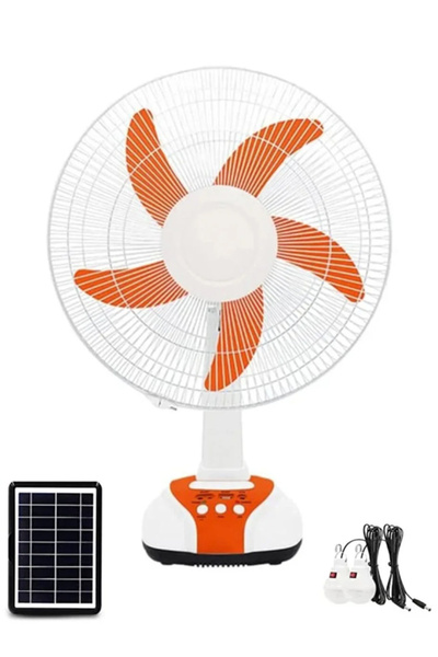 Cady One 16 Inch Rechargeable Fan 25W Ac/Dc/Solar/Battery Powered with USB fo...