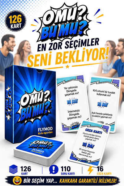 O mu ya da Bu mu Eğlenceli Grup Arkadaş Aile Yetişkin Ceza Kutu Oyunu Parti W...