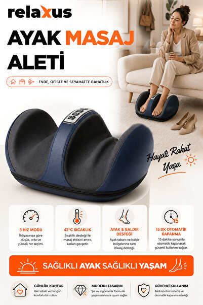 RELAXUS Rlx10 Isıtmalı Ayak Ve Bacak Masaj Aleti Ayak Masaj Cihazı